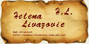 Helena Livazović vizit kartica